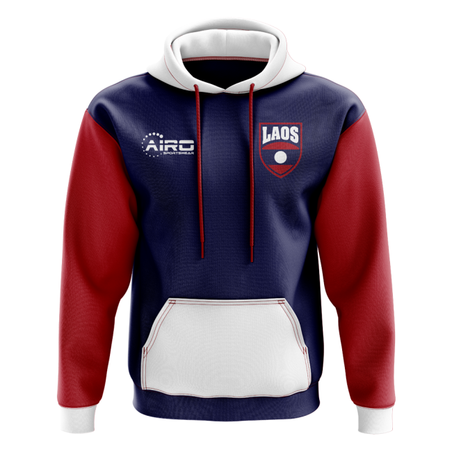 Laos Concept Country Football Hoody (Navy)-Football Jersey Hub