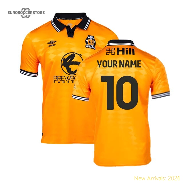 2024-2025 Cambridge United Home Shirt (Your Name)-Football Jersey Hub