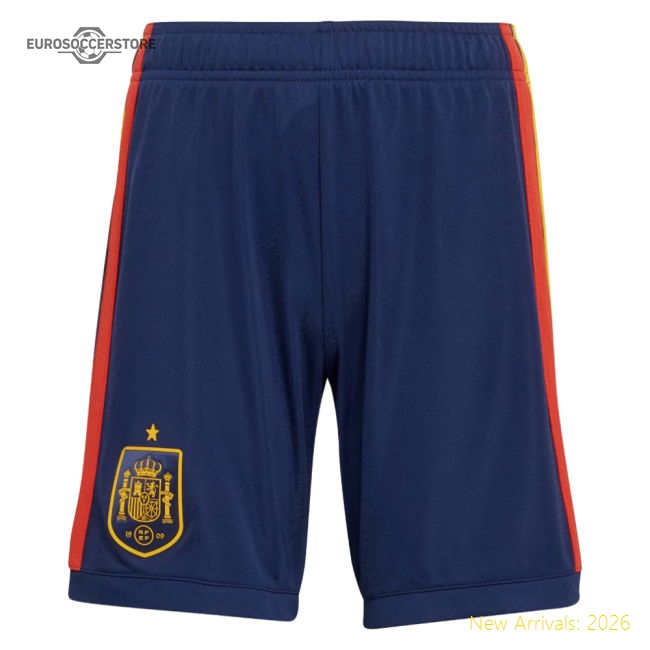 2026-2027 Spain Home Shorts (Dark Blue) - Kids-Football Jersey Hub