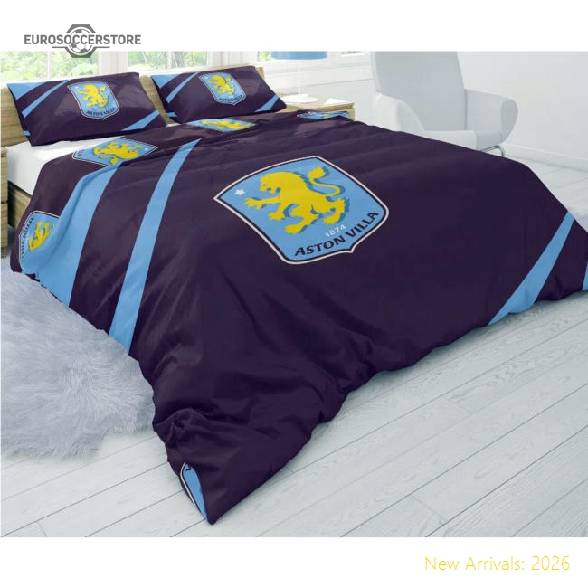 Aston Villa FC Double Duvet Set-Football Jersey Hub