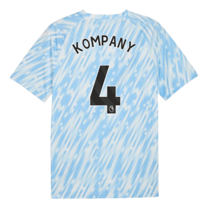 2025-2026 Man City Warm Up Jersey (Silver Sky) (Kompany 4)-Football Jersey Hub
