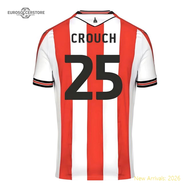 2024-2025 Stoke City Home Shirt (Crouch 25)-Football Jersey Hub