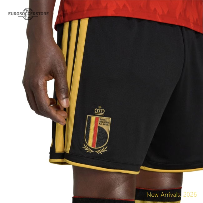 2026-2027 Belgium Home Shorts (Black)-Football Jersey Hub