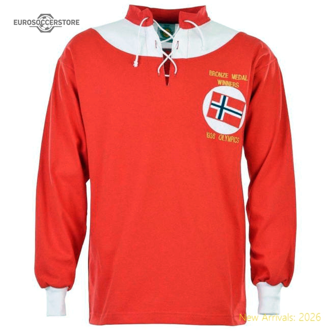 Norway 1936 Retro Football Shirt-Football Jersey Hub