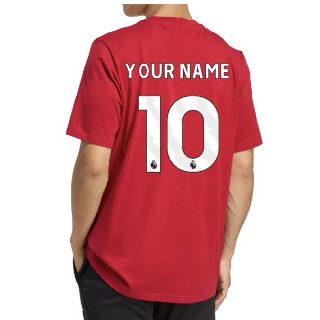 2025-2026 Liverpool Seasonal Graphic Tee (Red) (Your Name)-Football Jersey Hub