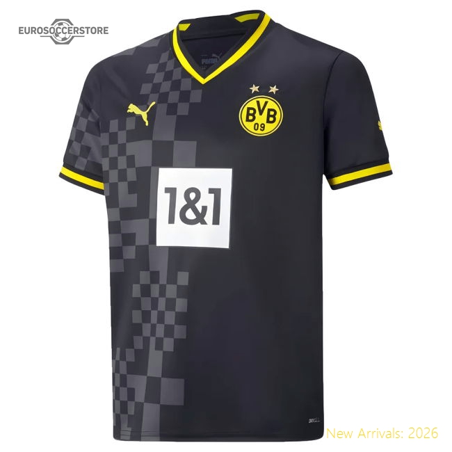 2022-2023 Borussia Dortmund Away Shirt (Kids)-Football Jersey Hub