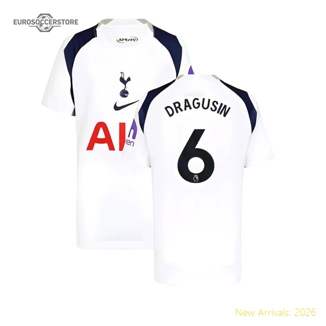 2025-2026 Tottenham Hotspur Home Shirt (Kids) (Dragusin 6)-Football Jersey Hub