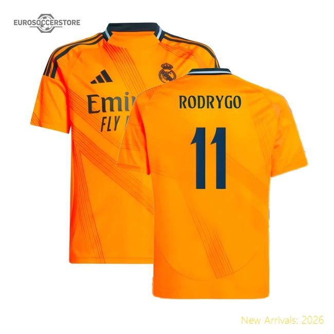 2024-2025 Real Madrid Away Shirt (Kids) (Rodrygo 11)-Football Jersey Hub
