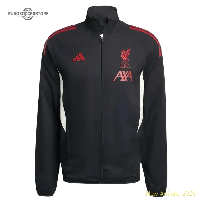 2025-2026 Liverpool Presentation Jacket (Black)-Football Jersey Hub