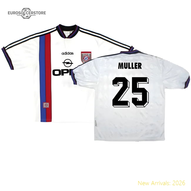 Bayern Munich 1996-98 Away Shirt ((Very Good) S) (Muller 25)-Football Jersey Hub