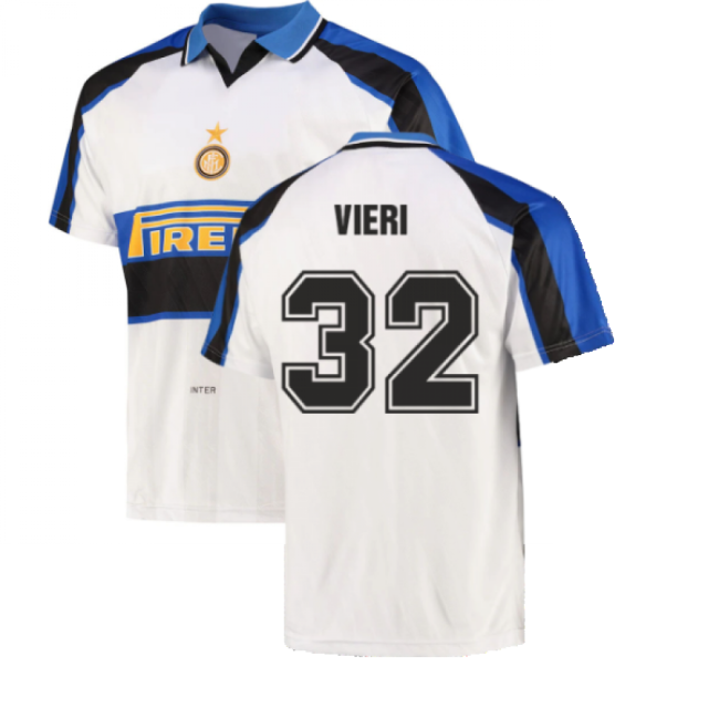 1996 Inter Milan Away Shirt (VIERI 32)-Football Jersey Hub