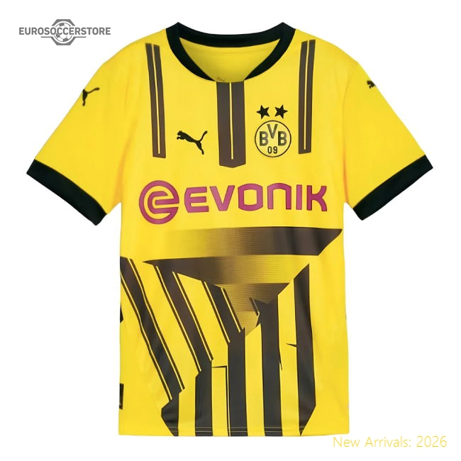 2024-2025 Borussia Dortmund Cup Shirt (Kids) (Brandt 19)-Football Jersey Hub