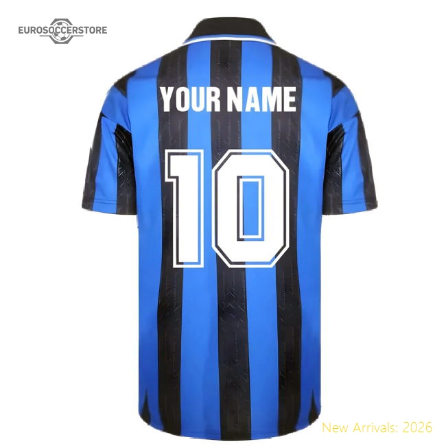 1998 Inter Milan Score Draw Home Shirt (Your Name)-Football Jersey Hub