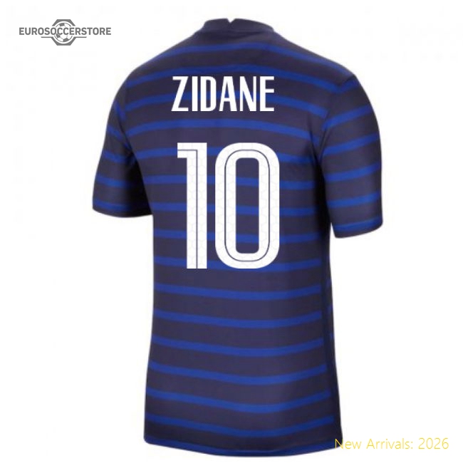 2020-2021 France Home Nike Football Shirt (ZIDANE 10)-Football Jersey Hub