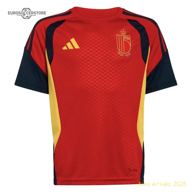 2026-2027 Belgium Training Jersey (Red) - Kids (E.Hazard 10)-Football Jersey Hub