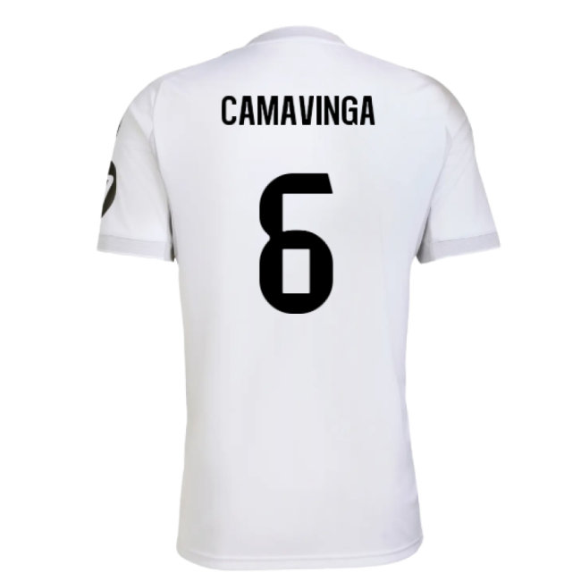 2025-2026 Real Madrid Home Shirt (Camavinga 6)-Football Jersey Hub