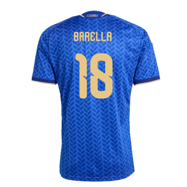 2026-2027 Italy Home Shirt (Barella 18)-Football Jersey Hub
