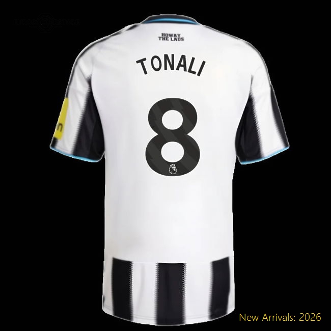 2025-2026 Newcastle Home Shirt (Tonali 8)-Football Jersey Hub