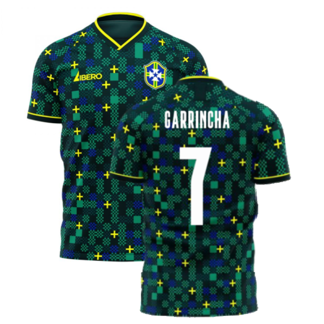 Brazil 2025-2026 Third Concept Football Kit (Libero) (GARRINCHA 7)-Football Jersey Hub