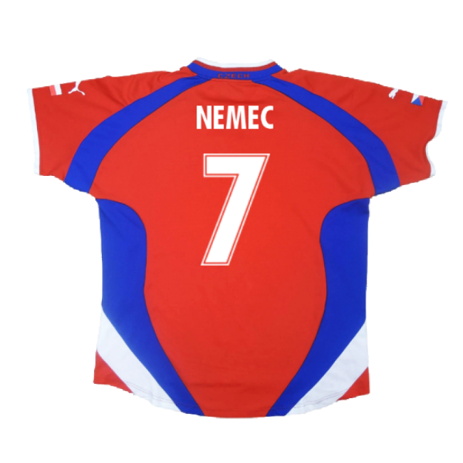 Czech Republic 2000-02 Home Shirt ((Excellent) L) (Nemec 7)-Football Jersey Hub