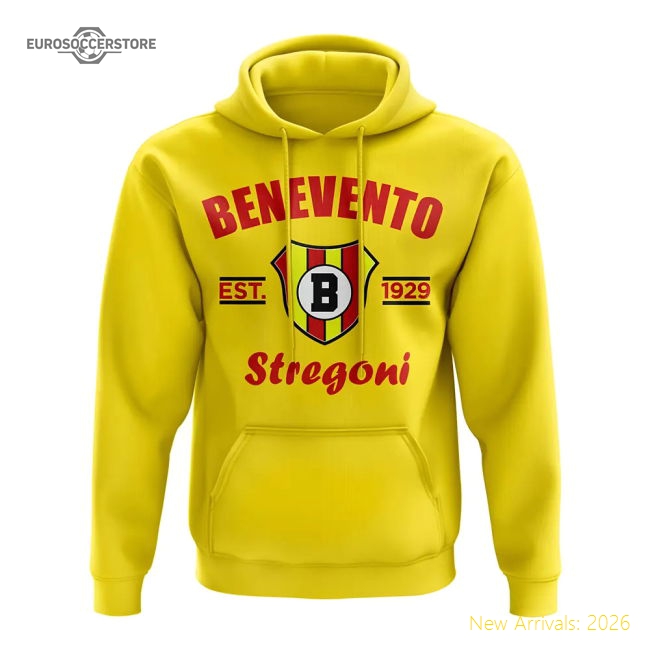 Benevento Established Football Hoody (Yellow)-Football Jersey Hub