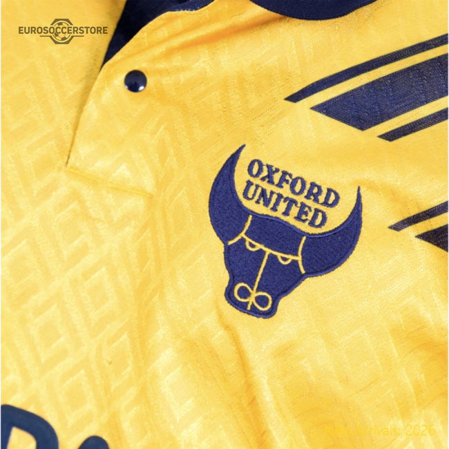 1991-1993 Oxford United Home Retro Shirt-Football Jersey Hub