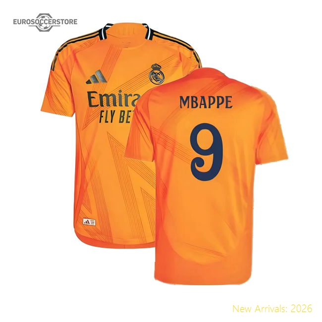 2024-2025 Real Madrid Authentic Away Shirt (Mbappe 9)-Football Jersey Hub