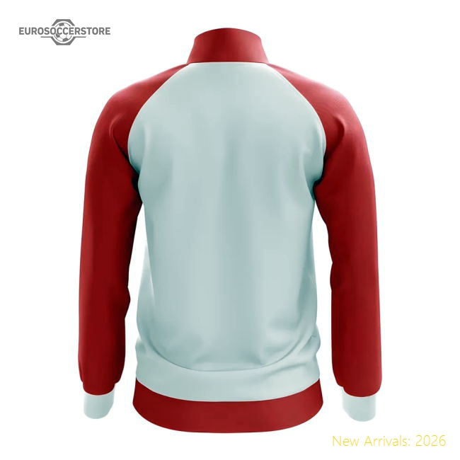 South Ossetia Concept Football Track Jacket (White)-Football Jersey Hub
