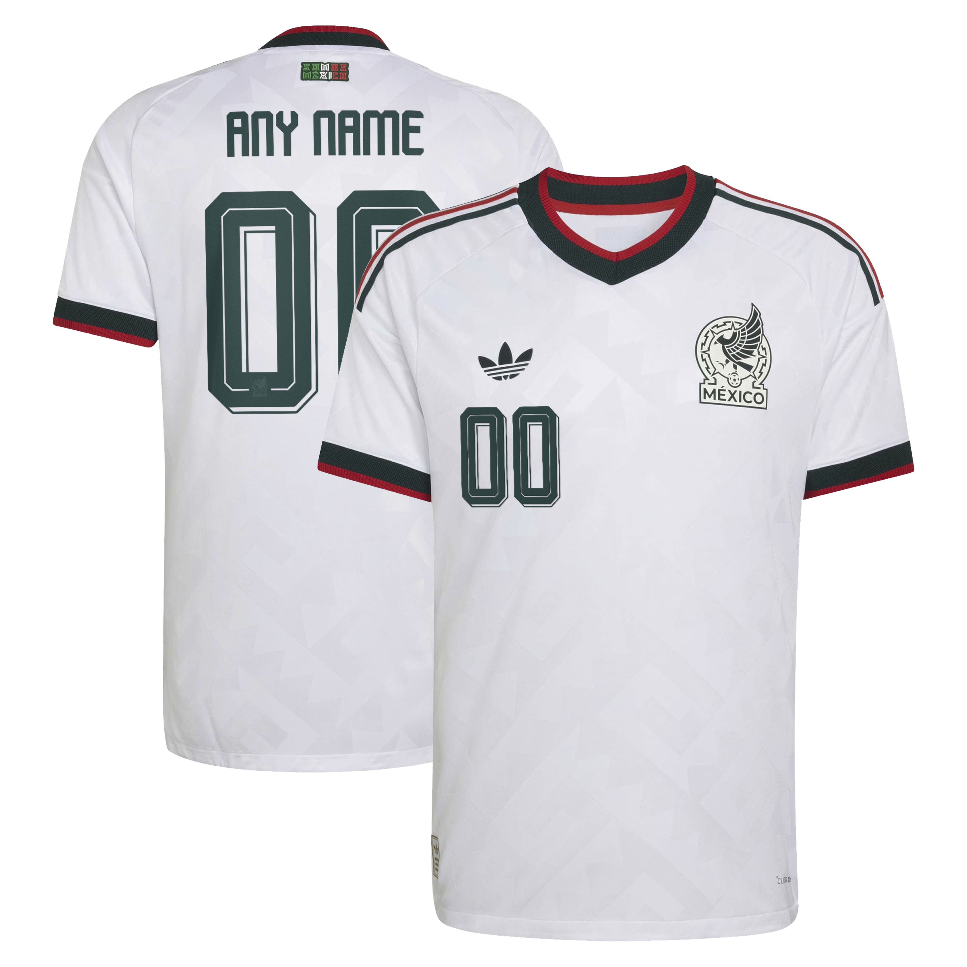 Youth Mexico National Team 2026 Away On-Field Authentic Custom Jersey - White | Football Jersey Hub