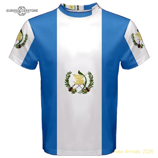 Guatemala Flag Sublimated Sports Jersey-Football Jersey Hub