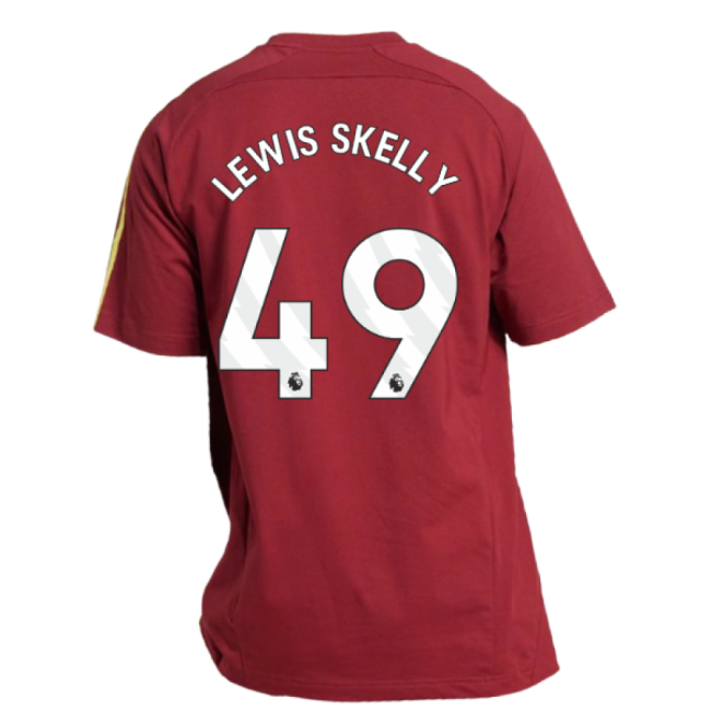 2025-2026 Arsenal UBP Tee (Noble Maroon) (Lewis Skelly 49)-Football Jersey Hub