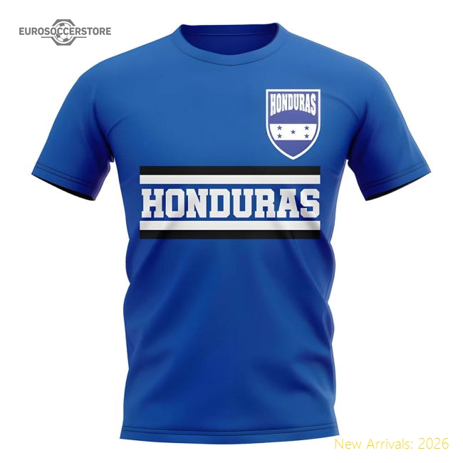 Honduras Core Football Country T-Shirt (Blue)-Football Jersey Hub