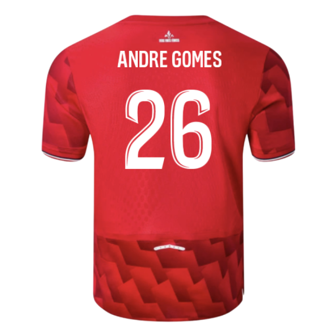 2025-2026 Lille Home Shirt (Andre Gomes 26)-Football Jersey Hub