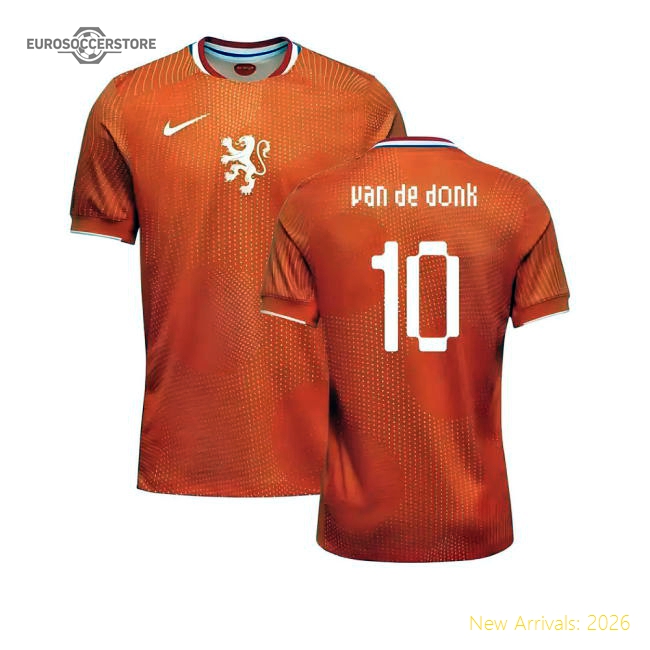 2025-2026 Netherlands Womens Team Shirt (Kids) (Van De Donk 10)-Football Jersey Hub