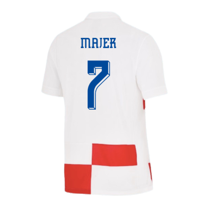 2024-2025 Croatia Home Shirt (Majer 7)-Football Jersey Hub