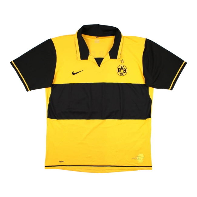 Borussia Dortmund 2007-08 Home Shirt (Sponsorless) (Frei #13) ((Excellent) XL)-Football Jersey Hub