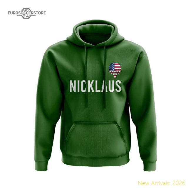 Jack Nicklaus USA Golf Hoody (Green)-Football Jersey Hub