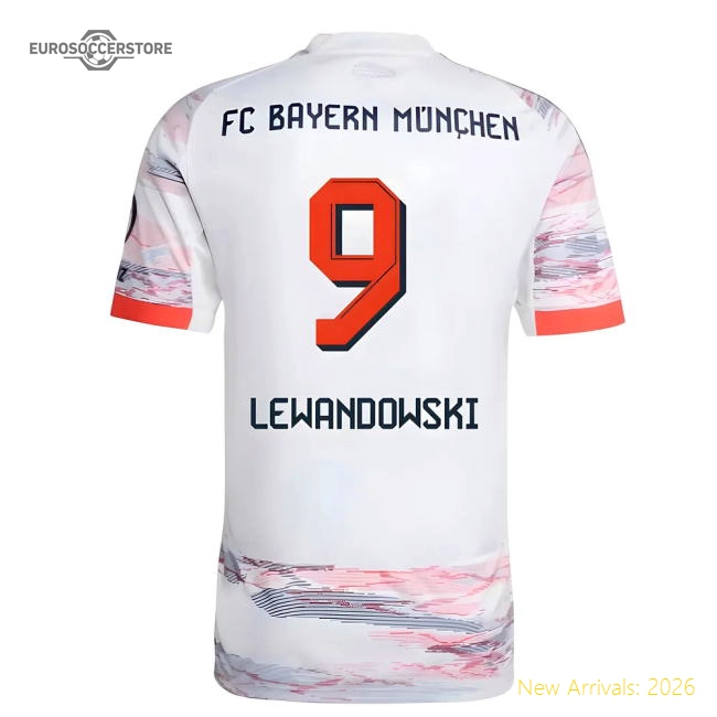 2025-2026 Bayern Munich Away Shirt (Lewandowski 9)-Football Jersey Hub