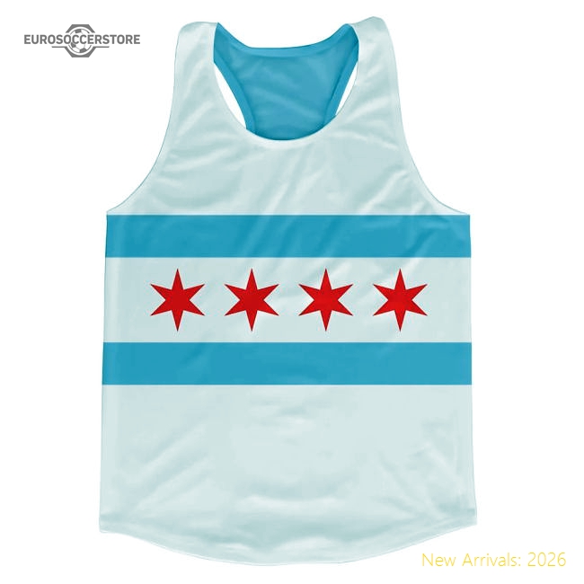 Chicago Flag Running Vest-Football Jersey Hub