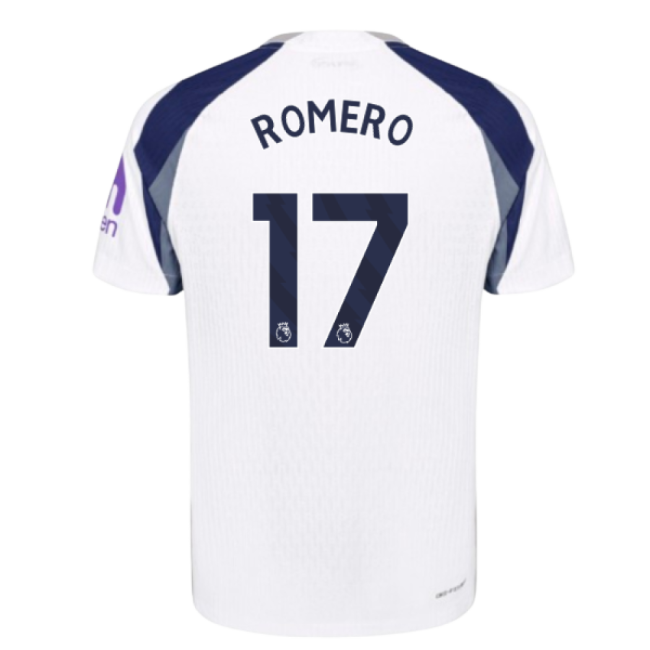 2025-2026 Tottenham Hotspur Authentic Home Shirt (Romero 17)-Football Jersey Hub