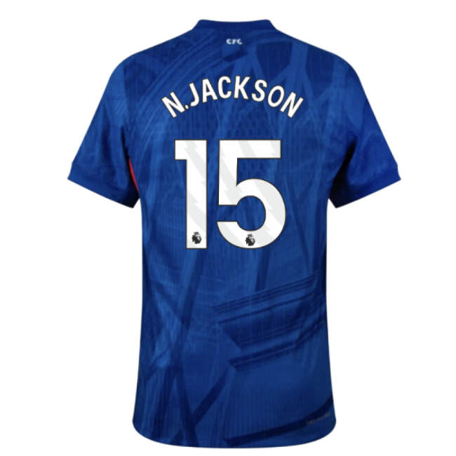 2025-2026 Chelsea Home Authentic Shirt (N.Jackson 15)-Football Jersey Hub