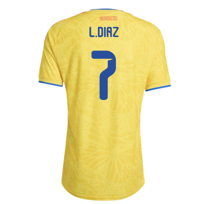 2026-2027 Colombia Authentic Home Shirt (L.Diaz 7)-Football Jersey Hub