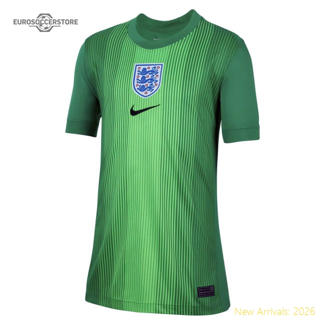 2025-2026 England WEC Goalkeeper Shirt (Green) - Kids (Moorhouse 13)-Football Jersey Hub