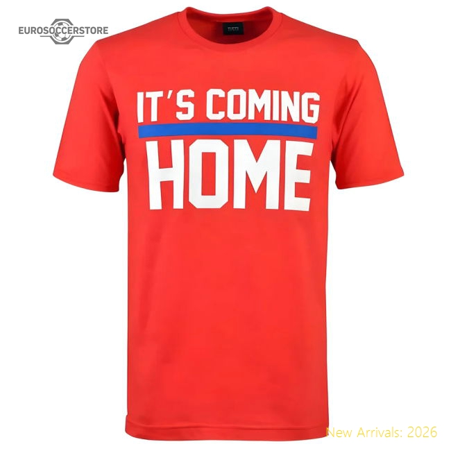 It's Coming Home Red T-Shirt-Football Jersey Hub