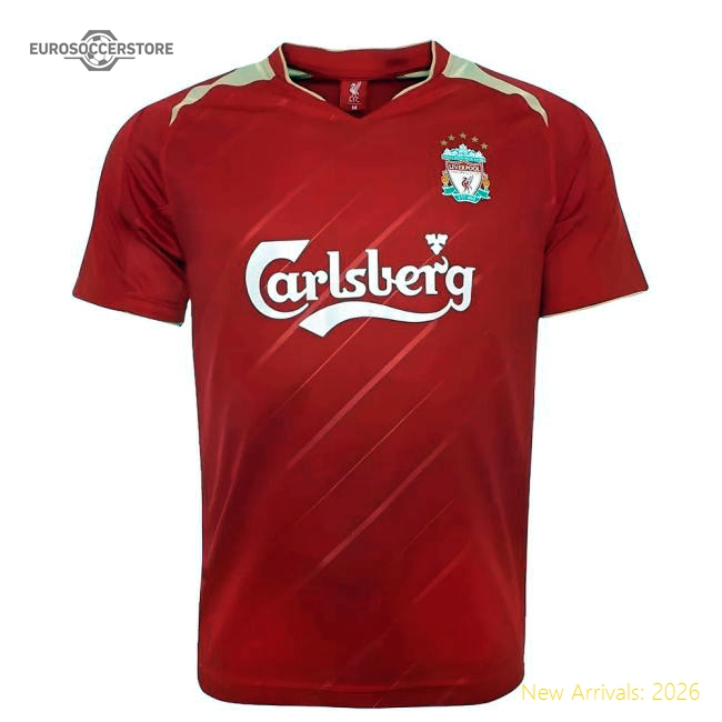 2005-2006 Liverpool Home CL Retro Shirt-Football Jersey Hub