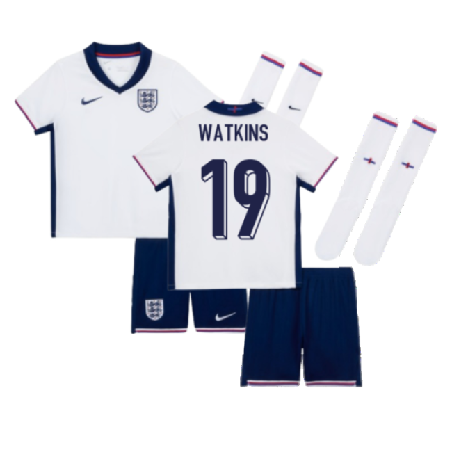 2024-2025 England Home Mini Kit (Watkins 19)-Football Jersey Hub