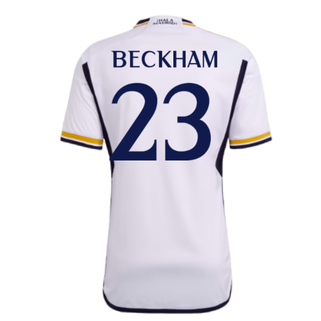 2023-2024 Real Madrid Home Shirt (Beckham 23)-Football Jersey Hub