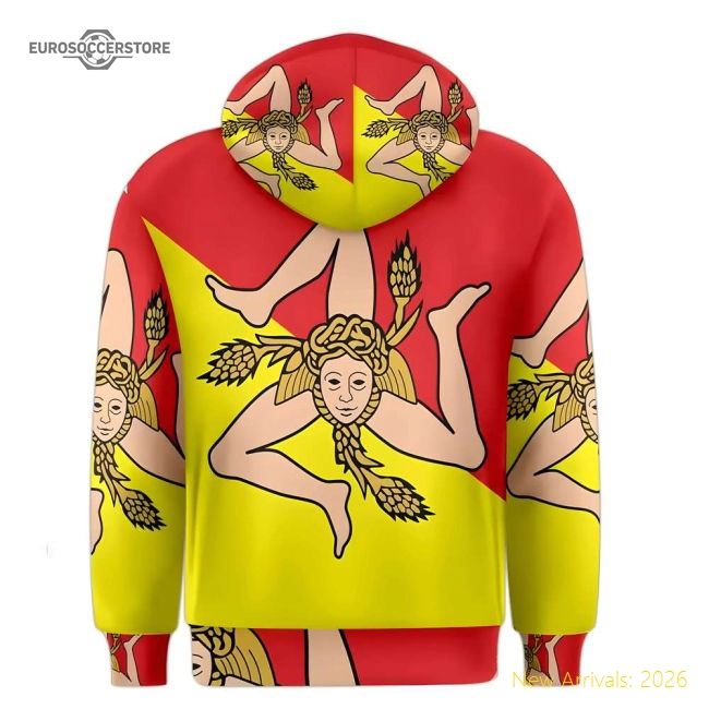 Sicily Sublimated Flag Hoody-Football Jersey Hub