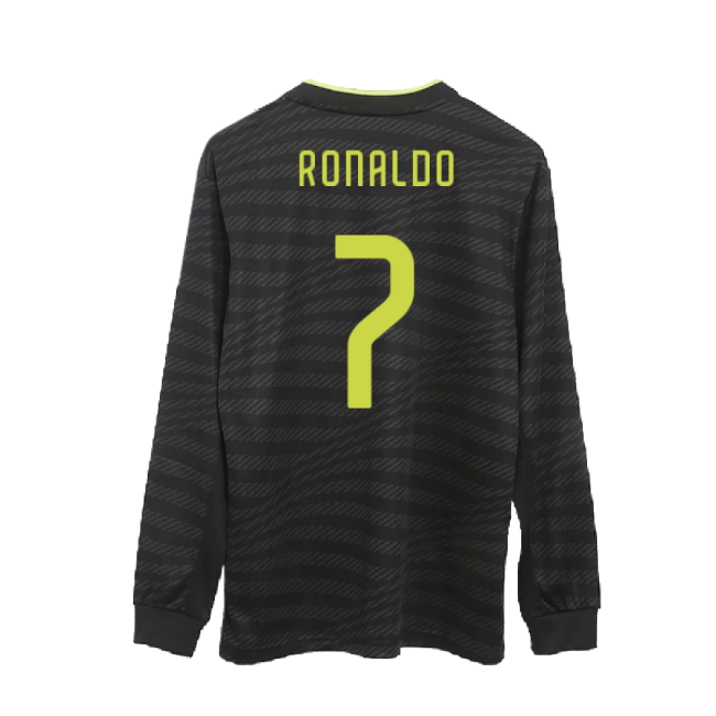 2022-2023 Real Madrid Authentic Long Sleeve Third Shirt (RONALDO 7)-Football Jersey Hub