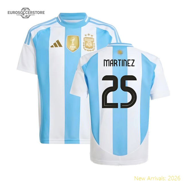 2024-2025 Argentina Home Shirt (Kids) (MARTINEZ 25)-Football Jersey Hub